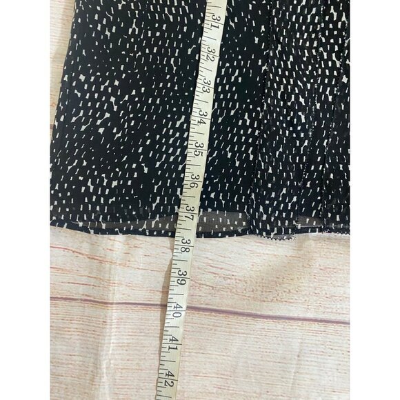 Ann Taylor Womnen's 100% Silk Sleeveless Ruffle Front Dress - 12 - Picture 7 of 14